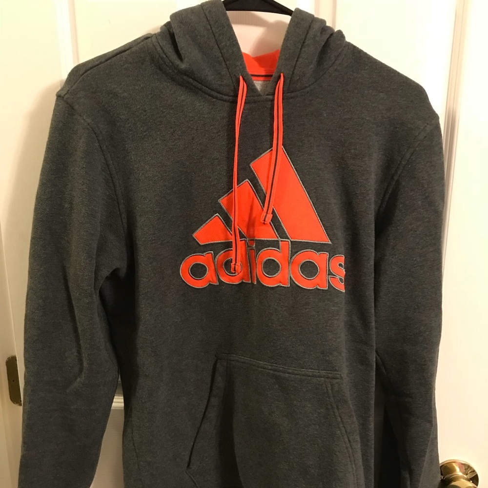 Adidas Gray and Orange sweatshirt